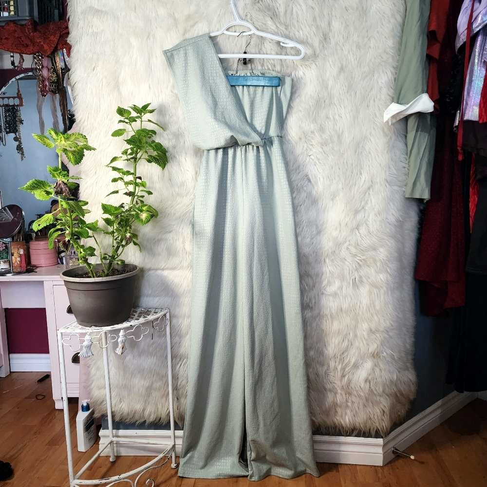Pretty little things baby blue jumpsuit